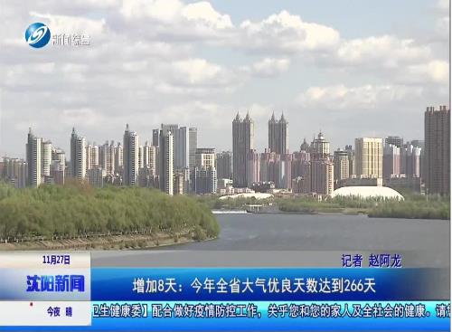 增加8天：今年全省大氣優(yōu)良天數(shù)達(dá)到266天